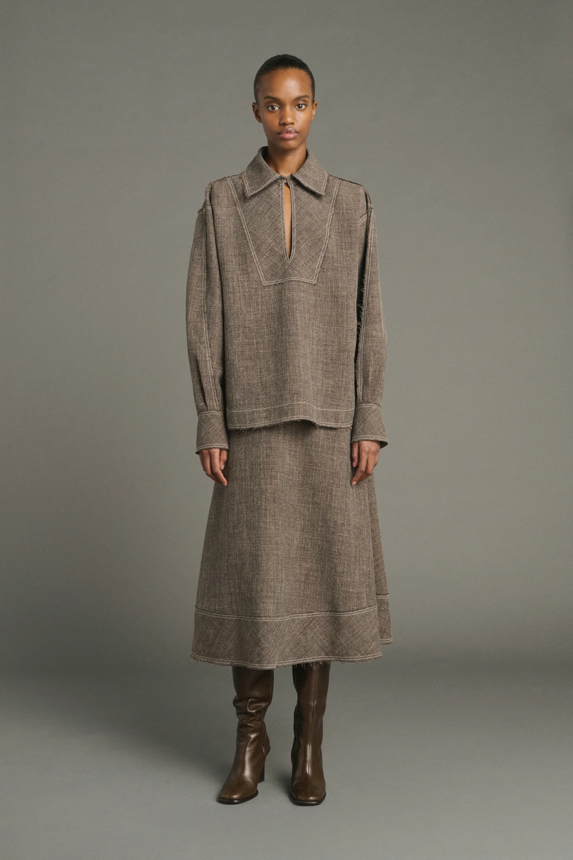 BLOUSE JANA MARRON - Image 2