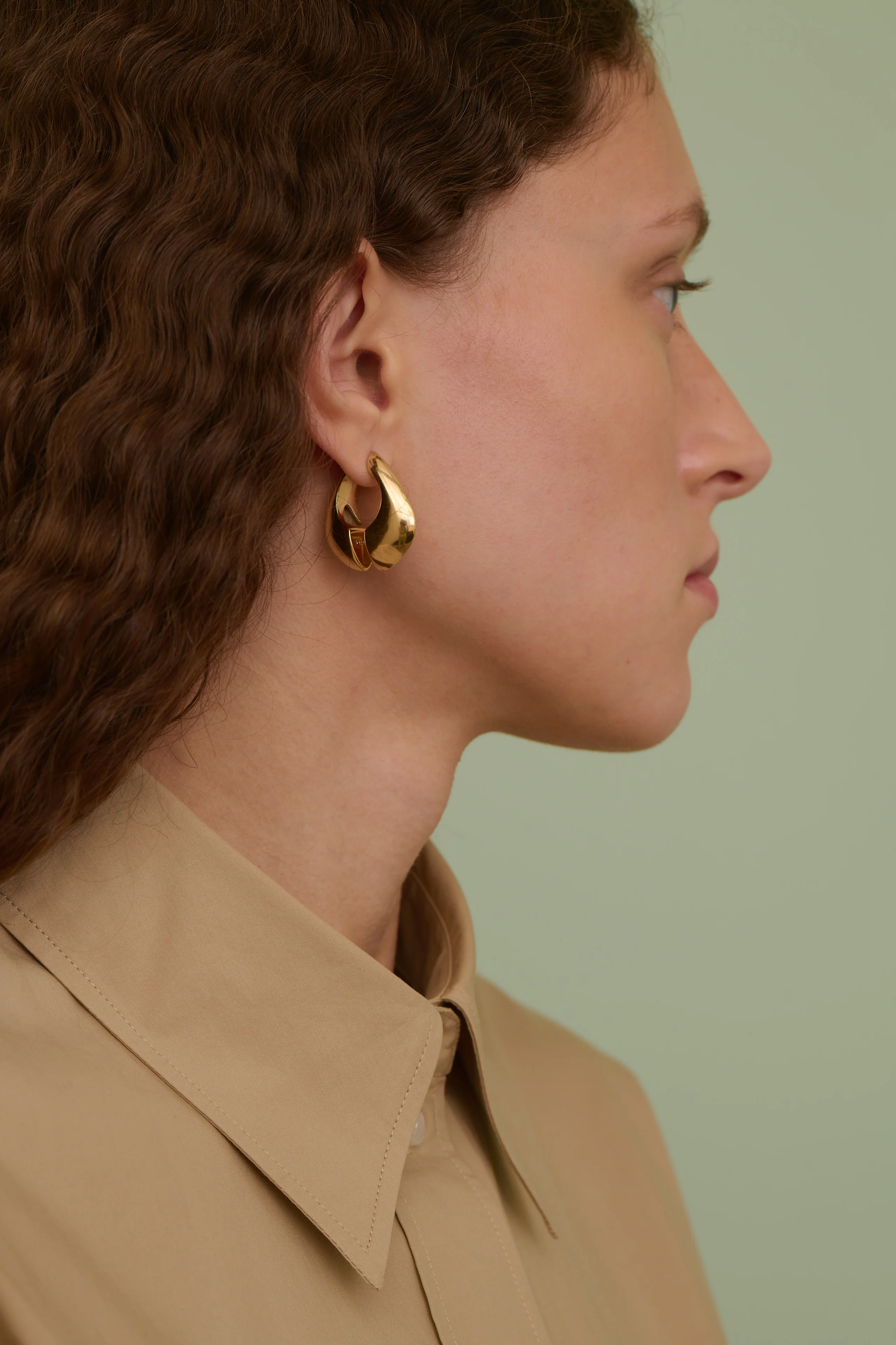 BOUCLES D'OREILLES MAXI GOLD - Image 3