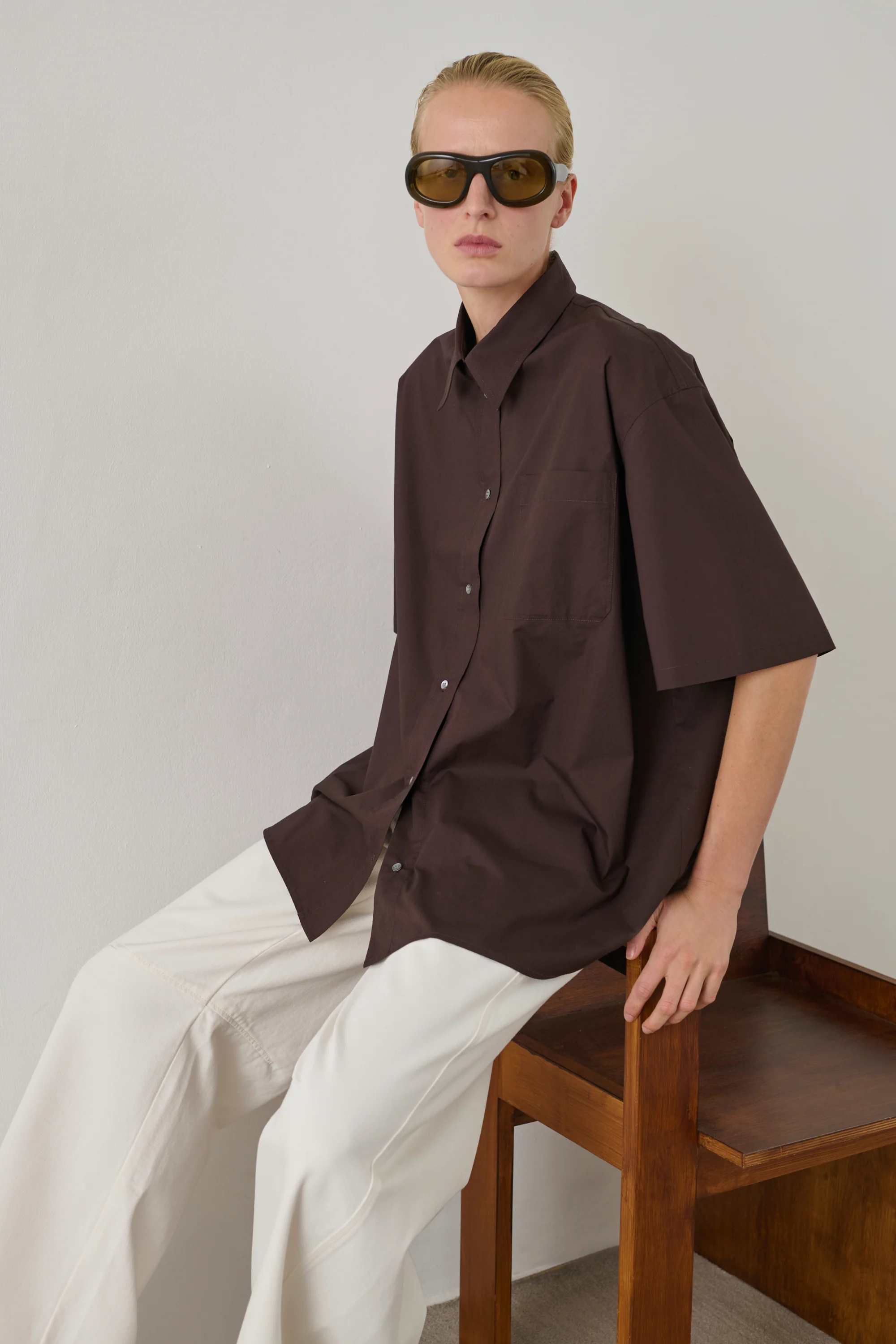 CHEMISE BOBBIE MARRON - Image 3