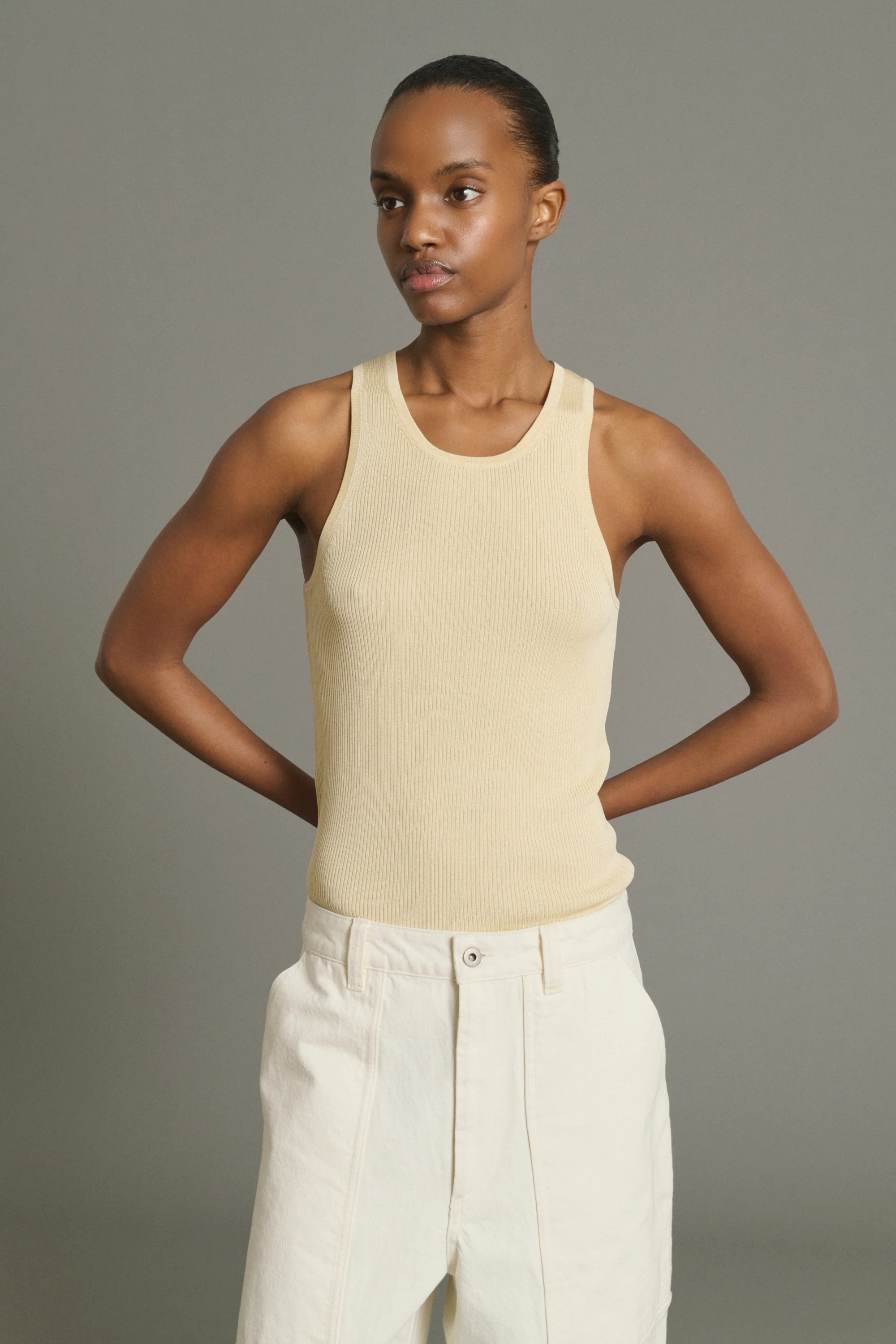 DÉBARDEUR KENZIE BEIGE - Image 3