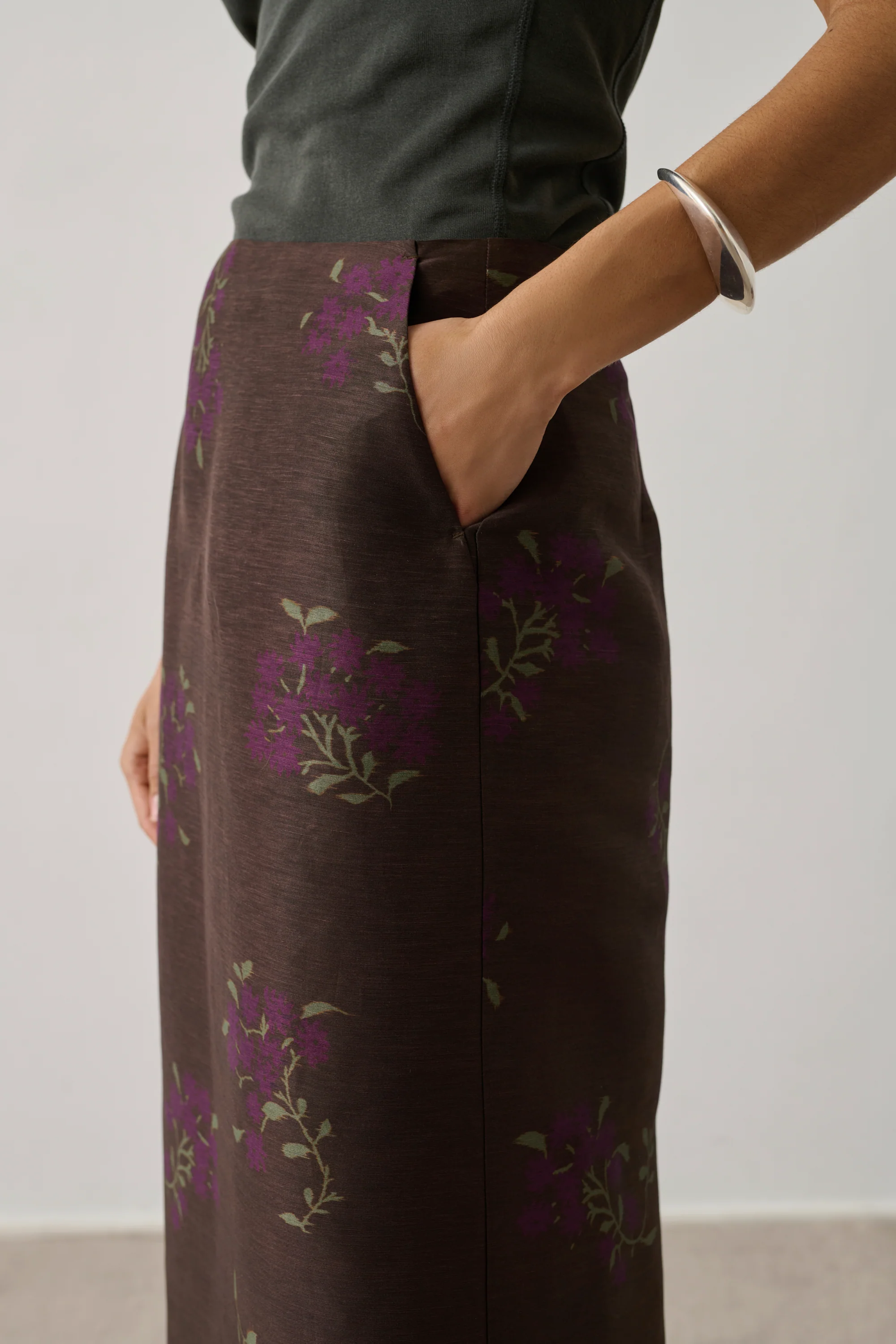 JUPE HELIA MARRON - Image 4
