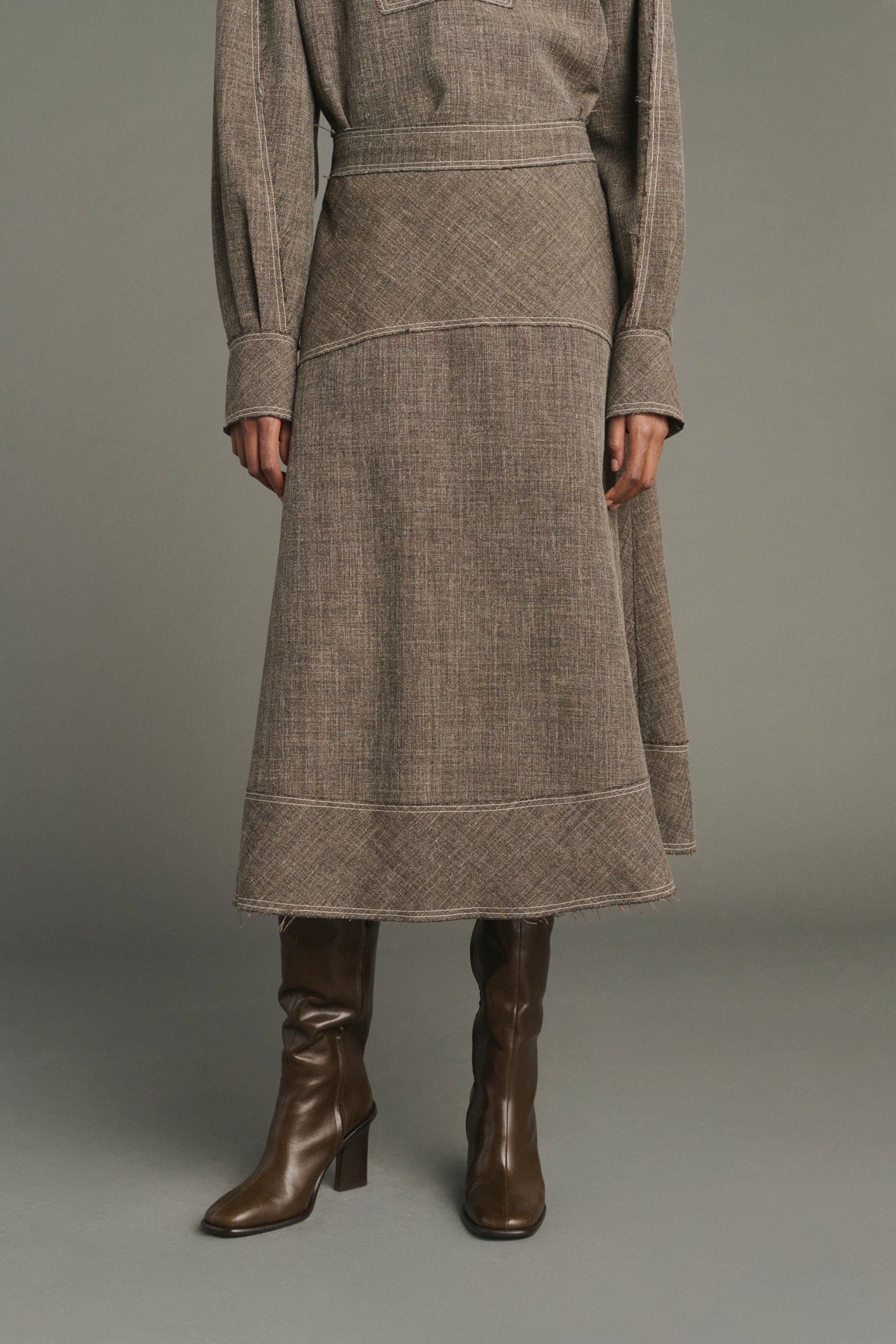 JUPE JANELLE MARRON - Image 3