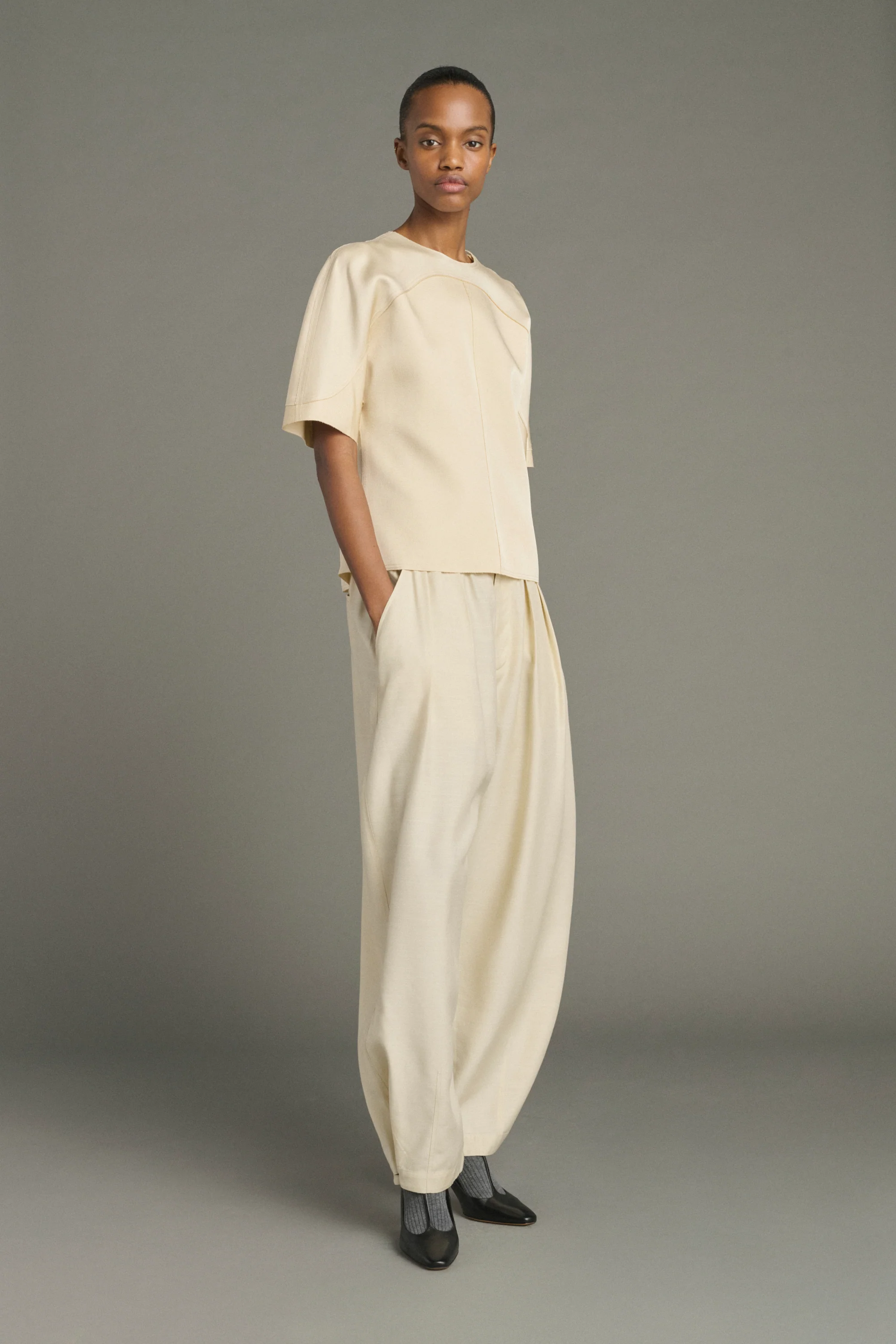 PANTALON VERNON ECRU