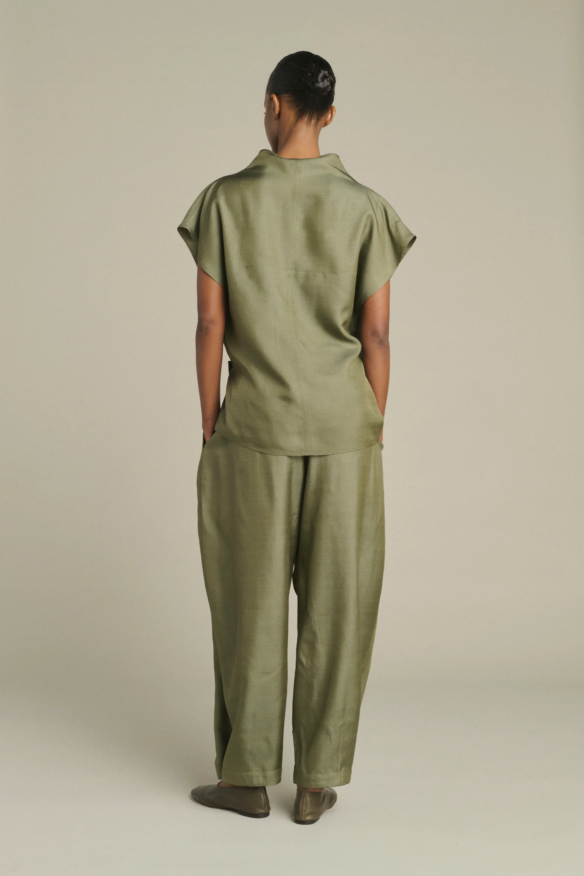 PANTALON VERNON VERT - Image 2