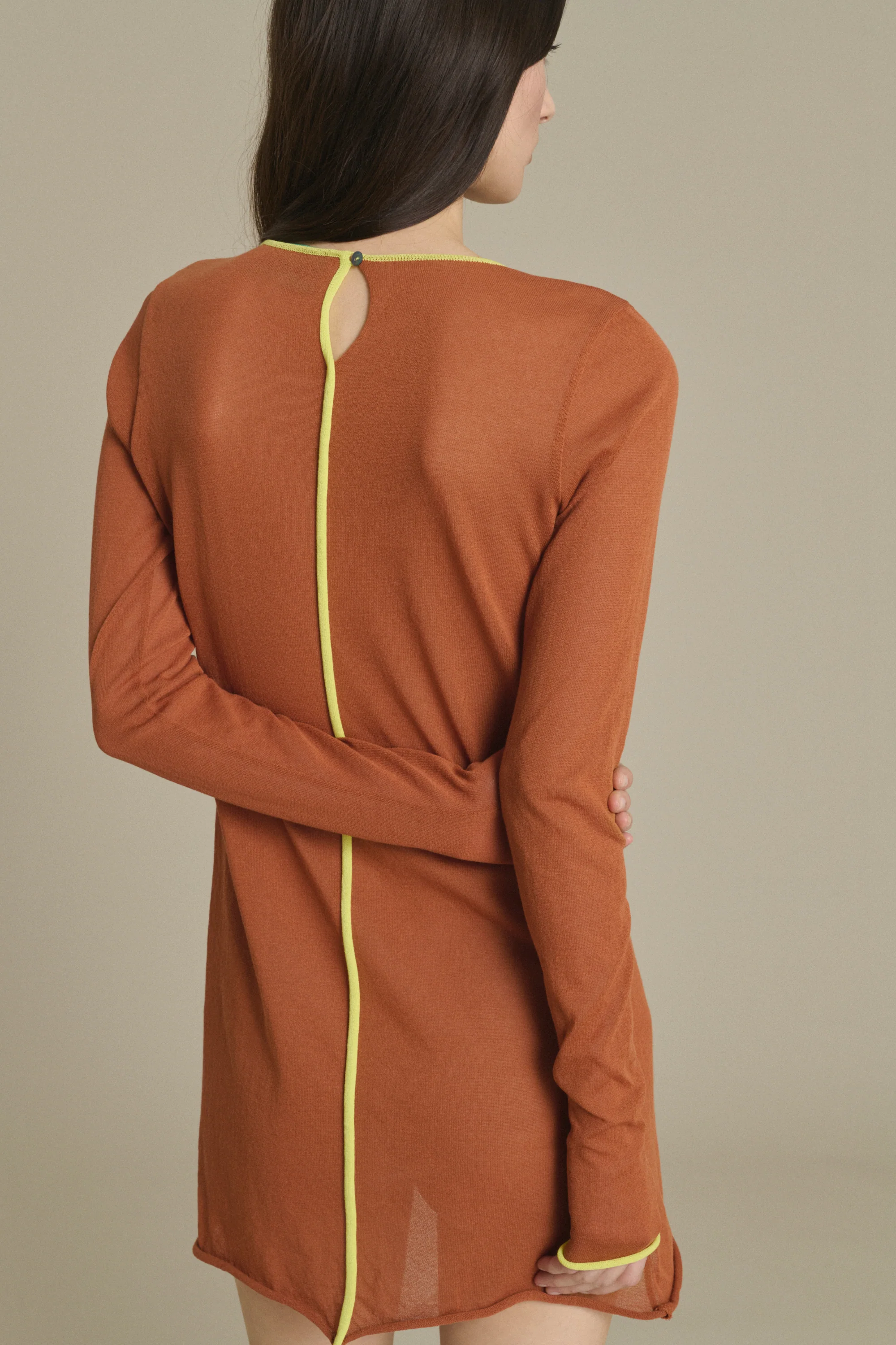 ROBE IRENE MINI MARRON - Image 4