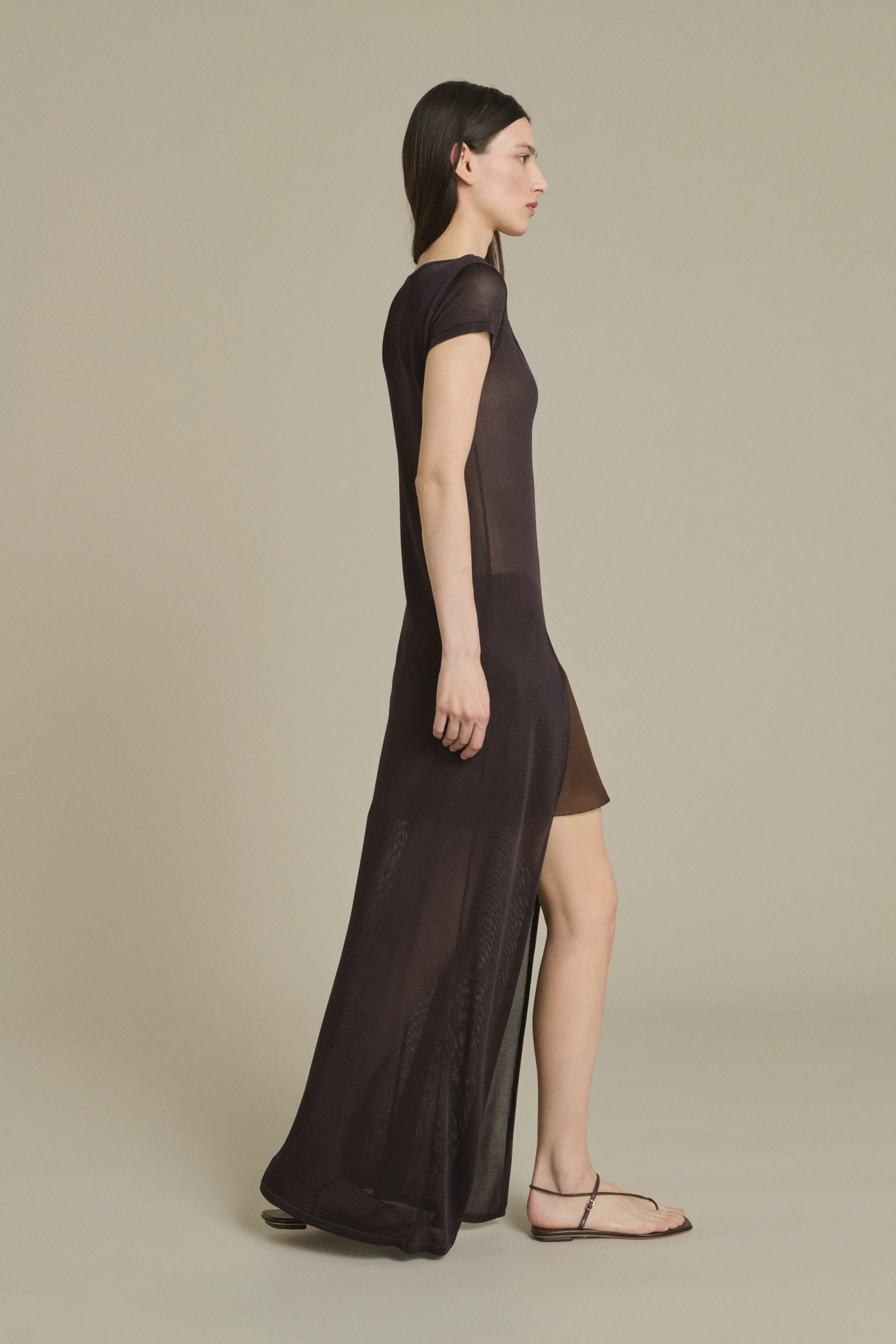 ROBE ORNELLA MARRON - Image 3