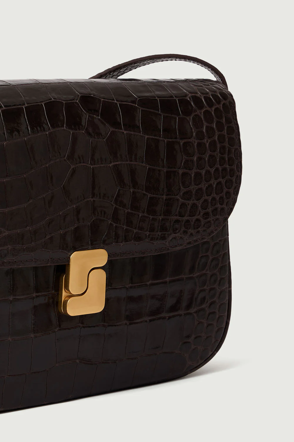 SAC BELLISSIMA MAXI MARRON CROCO - Image 4