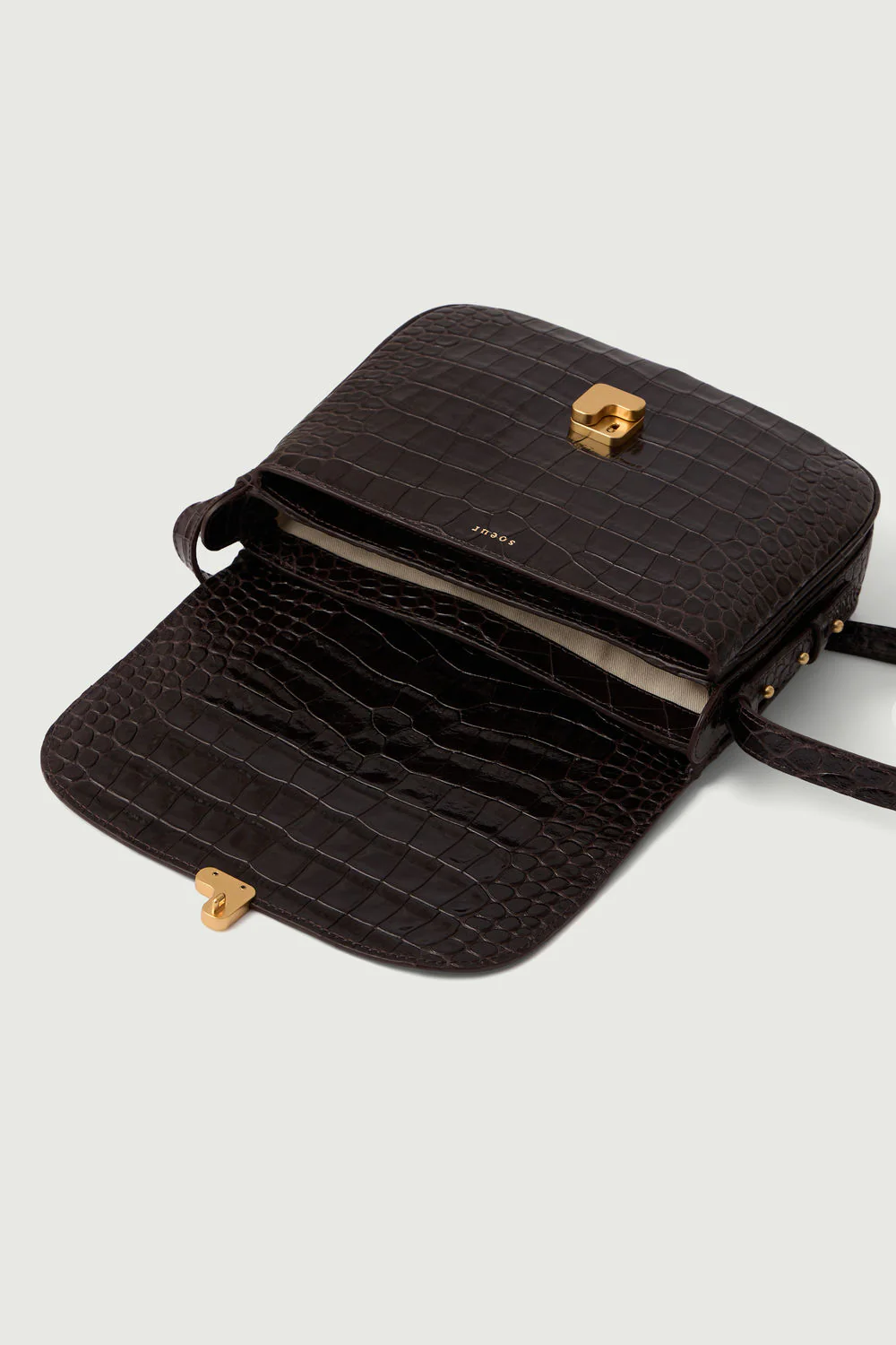 SAC BELLISSIMA MAXI MARRON CROCO - Image 5