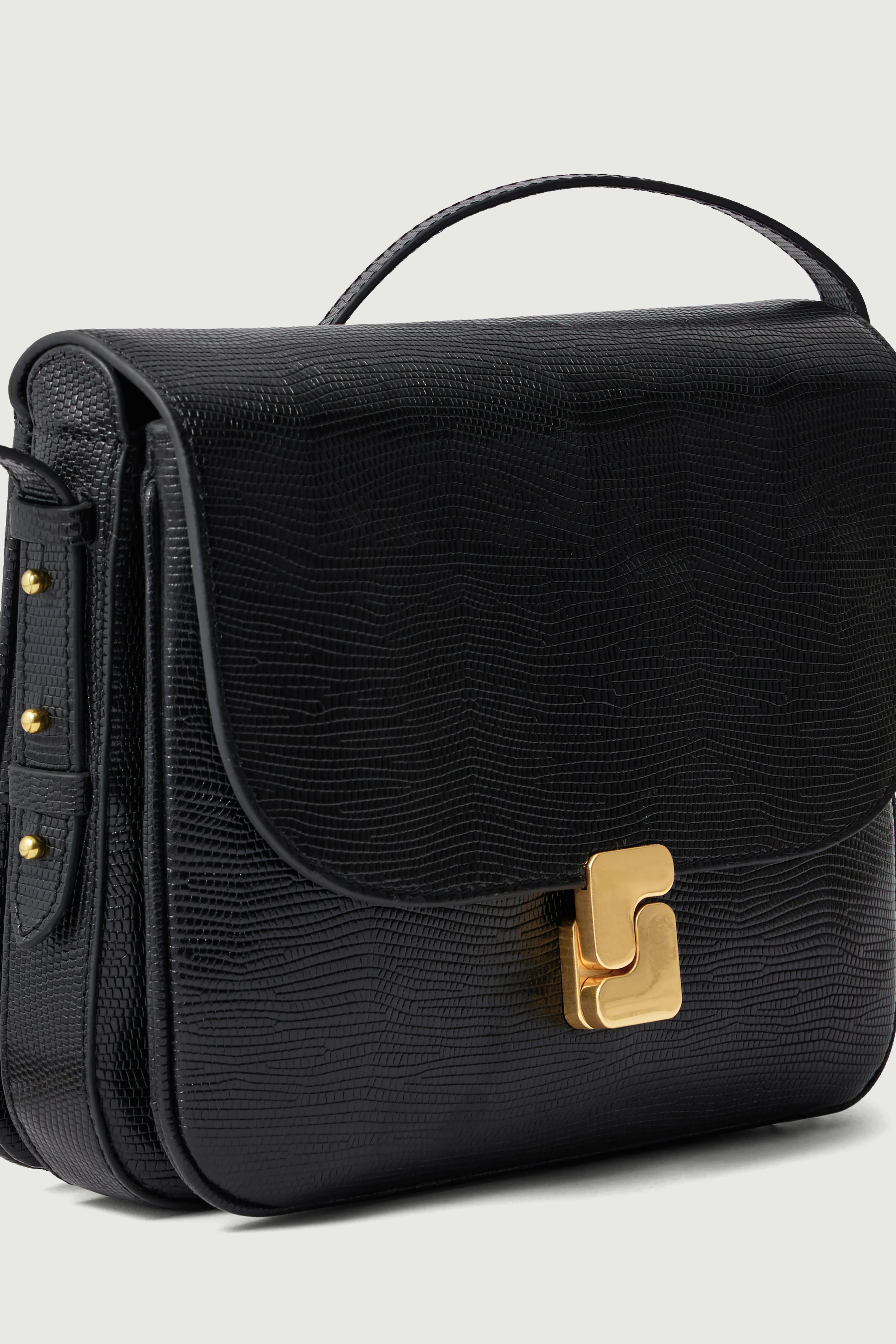 SAC BELLISSIMA MAXI NOIR LÉZARD - Image 3
