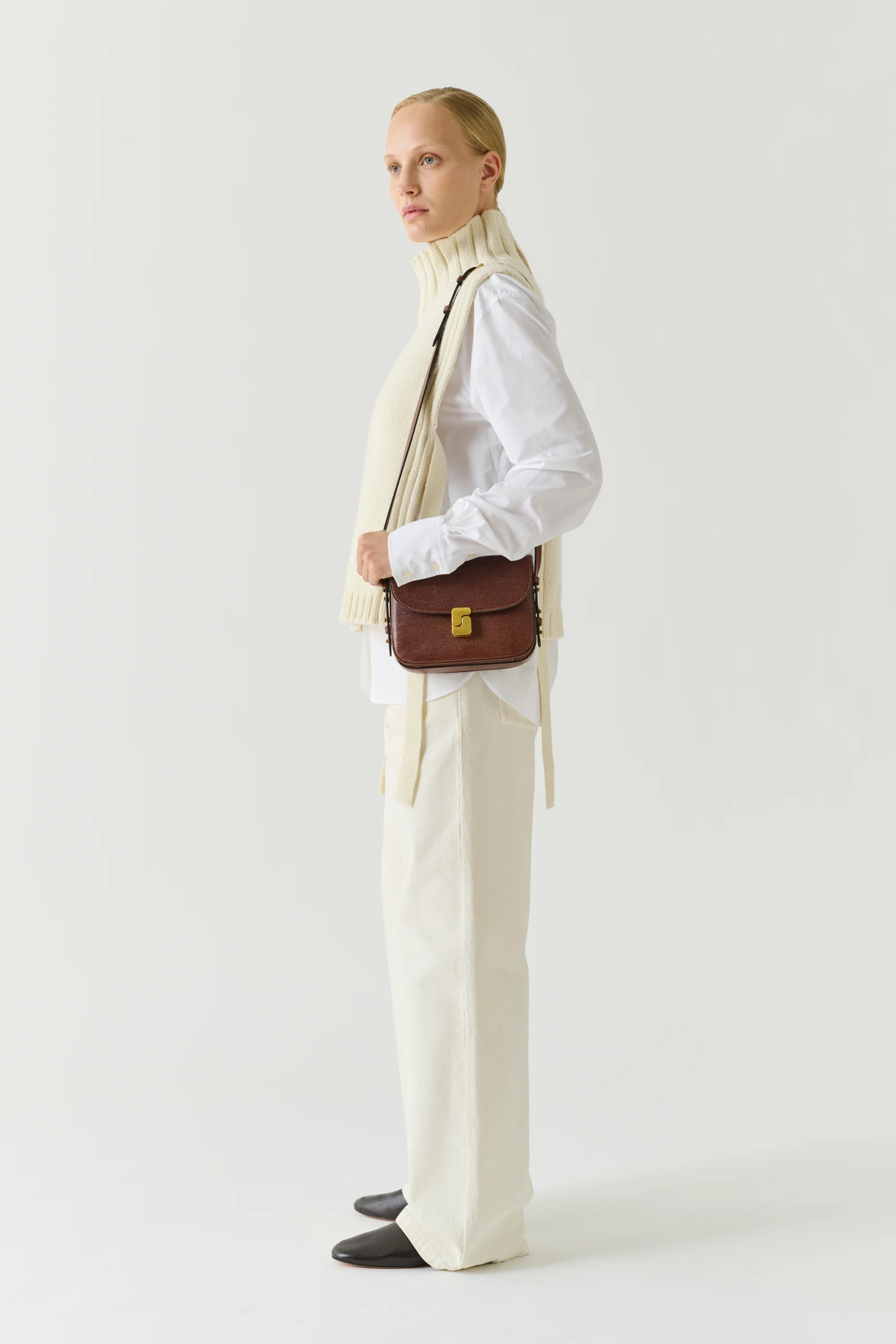 SAC BELLISSIMA MINI MARRON CAVIAR - Image 3
